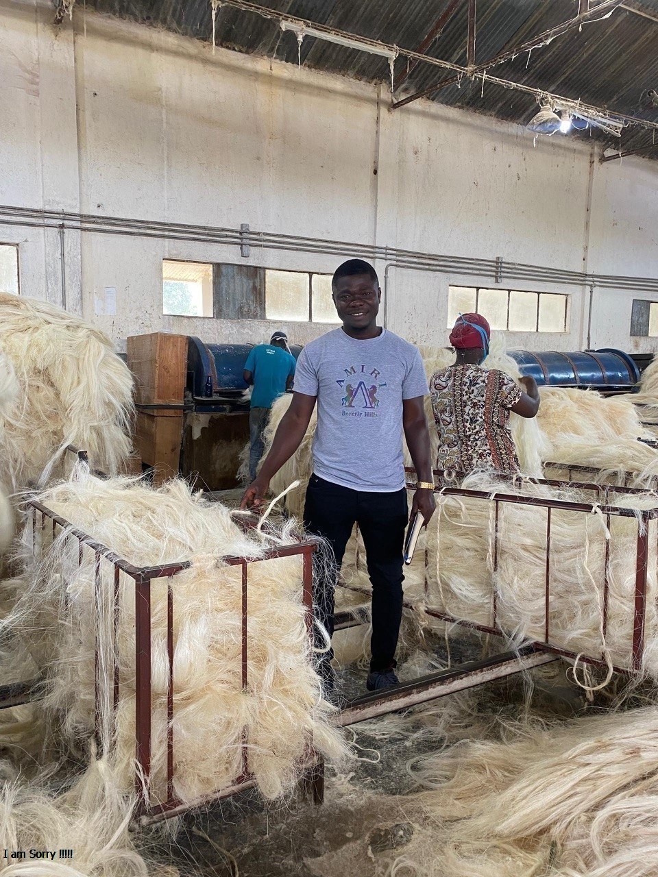 Aduhene Seth at production facility
